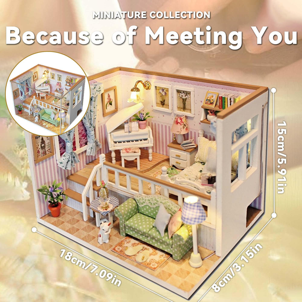 Flever dollhouse furniture set adds detailed interior charm