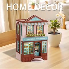 Battery notes for Flever dollhouse kit remind you to prepare LR44 cells.