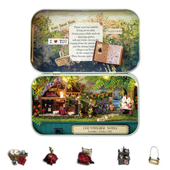 Flever dollhouse exterior view showcasing countryside charm for cozy display