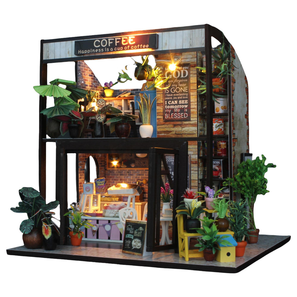 Flever dollhouse house-assembly kit for a calming, creative weekend project