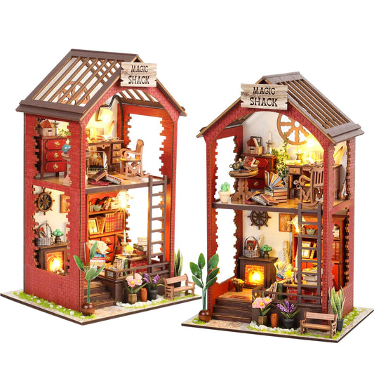 Flever dollhouse kit house structure for a precise DIY build.