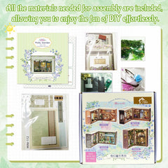 Flever Molly Garden dollhouse kit detailed interiors and furniture for immersive crafting