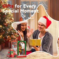 Flever dollhouse kit compact packaging ideal for gifting during winter holidays.