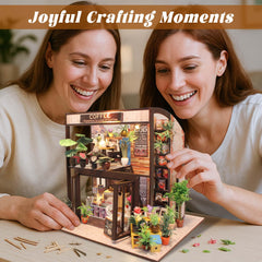 Flever dollhouse dust cover plexiglass protects the finished piece
