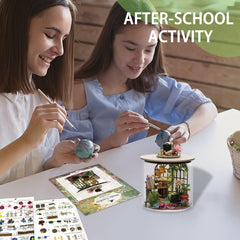 Flever dollhouse decorations with papers and fabrics for cozy scenes
