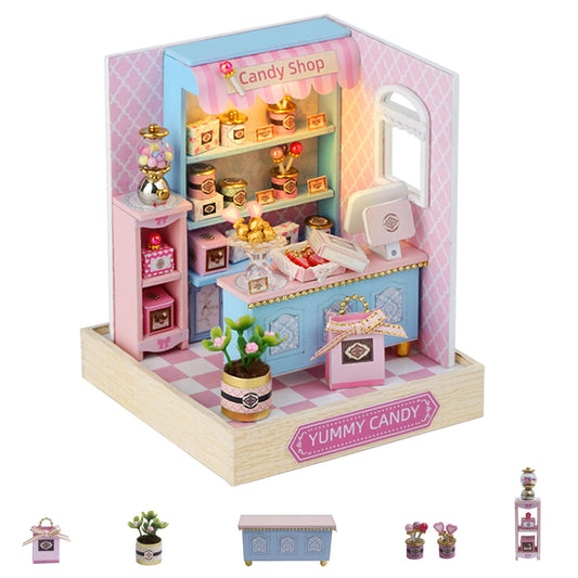 Flever dollhouse miniature house kit viewed for display readiness