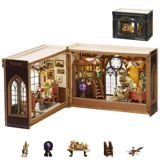 Flever dollhouse house structure detail for meticulous model building.