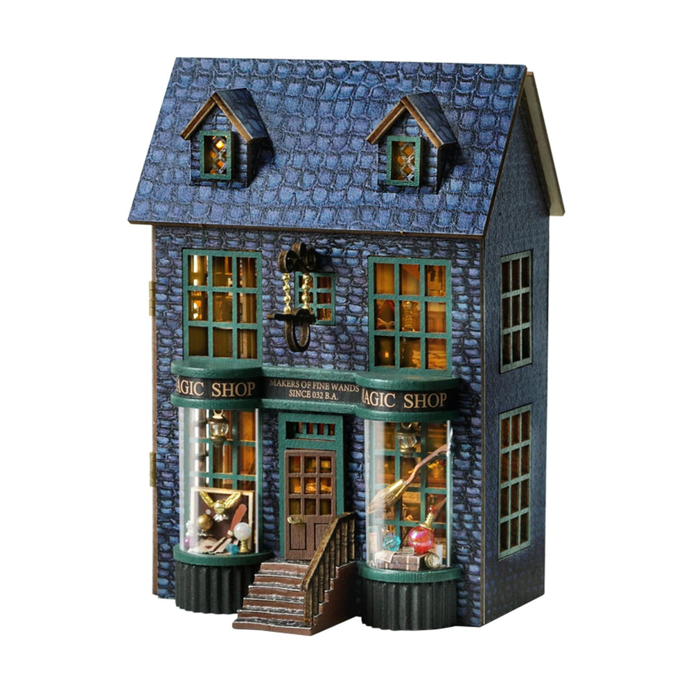 Flever dollhouse kit assembly parts shown for precise crafting and clean joints.