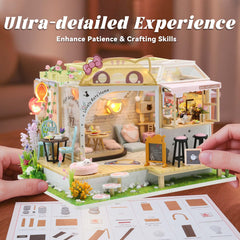 Flever dollhouse kit decorations and accessories add charming details.