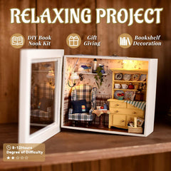 Flever dollhouse frame detail adds charm to the miniature home.