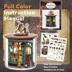 Flever dollhouse kit plexiglass dust cover protects your miniature.