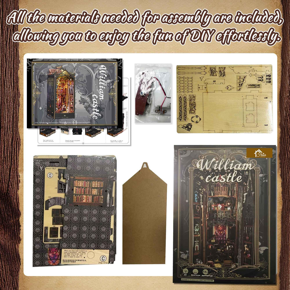 Flever dust cover plexiglass protects the miniature scene from dust.