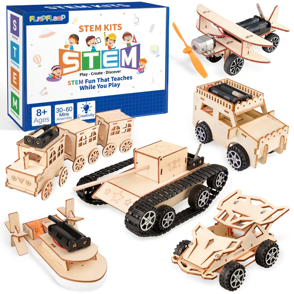 FliipFlaap six-in-one STEM kit model assembly scene for hands-on learning