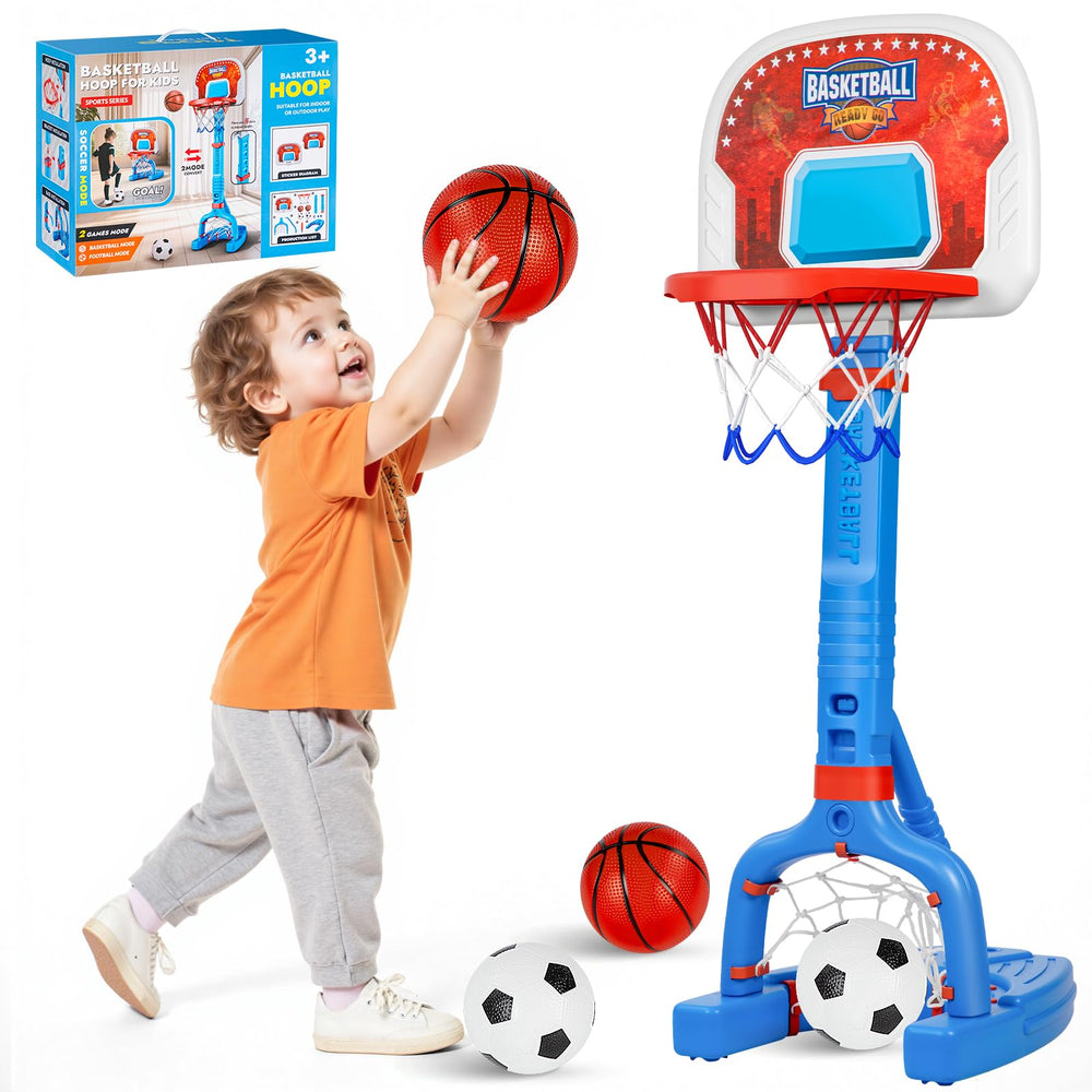 FLMAQE toddler basketball hoop assembly for quick setup and play