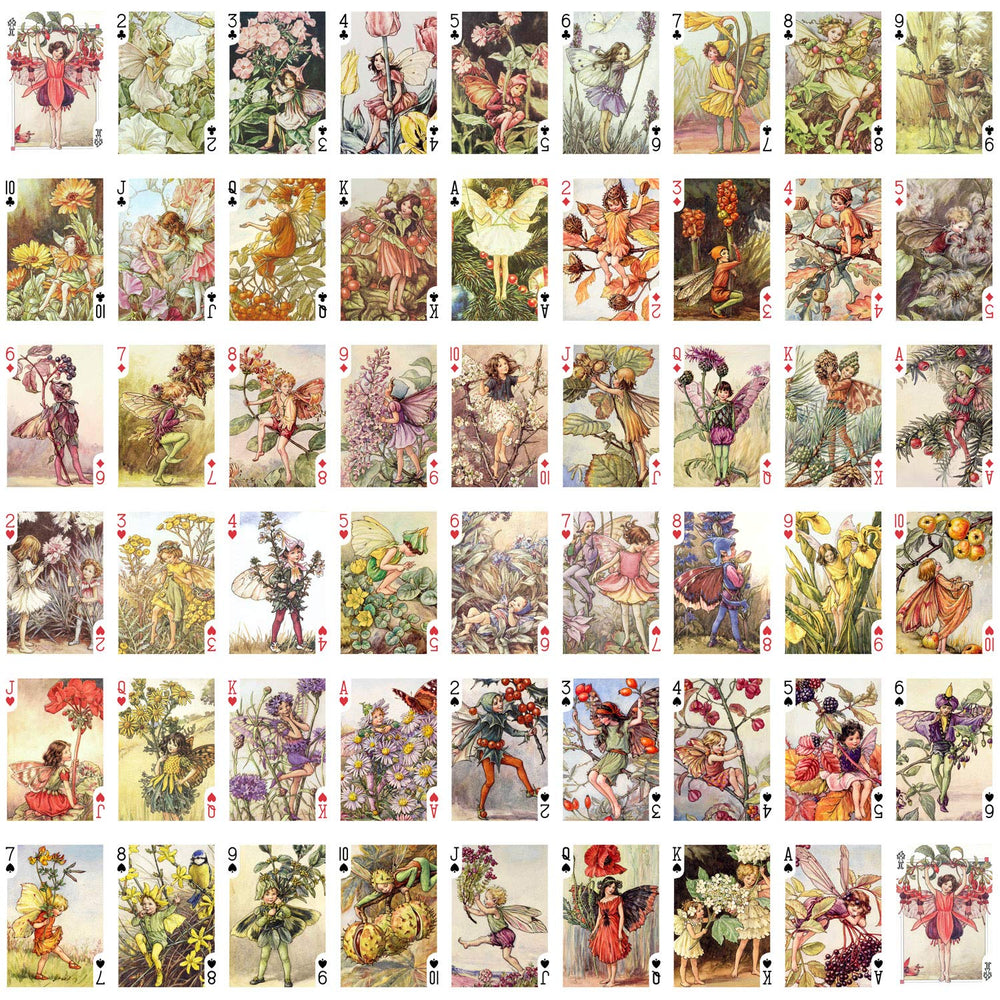 FLONZGIFT Flower Fairy cards inner illustrations reveal unique art on each card for collectors.