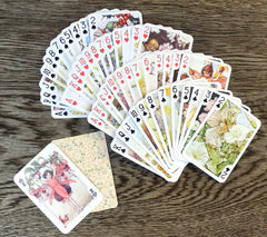 FLONZGIFT Flower Fairy cards thick gloss stock for durable, premium-feel gameplay.