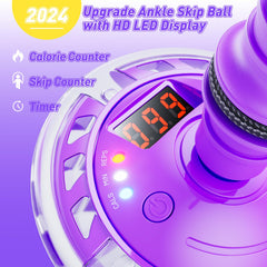 Flooyes skip ball LED timer highlights duration and rhythm for coordinated play.