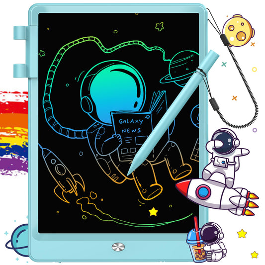 FLUESTON LCD Writing Tablet front view for mess-free, kid-friendly drawing.
