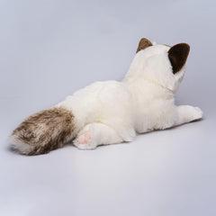 FLUFFYFUN 15-inch plush cat ideal for hugging and bedside companionship