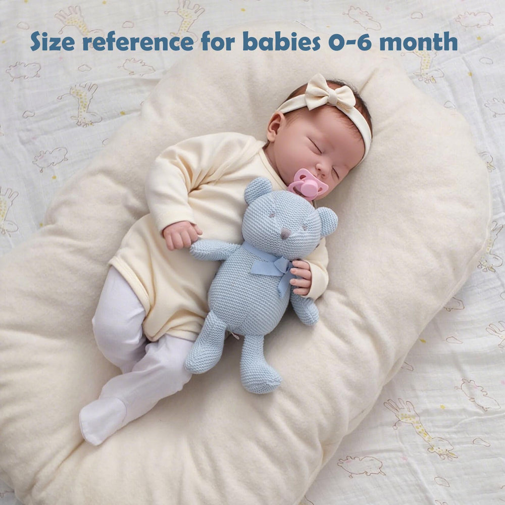 FLUFFYFUN blue teddy bear with OEKO-TEX safety certification