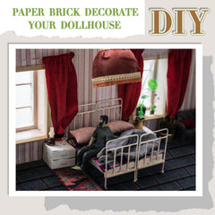 Flutesan dollhouse flooring easy trim for precise fits