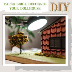 Flutesan dollhouse flooring self-adhesive simplifies setup for quick, tidy room floors.