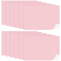 Flutesan dollhouse wallpaper pink stripes—12 sheets for large, easy-to-update designs.