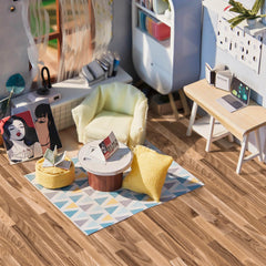 Flutesan room interior details help showcase scale and cozy charm.