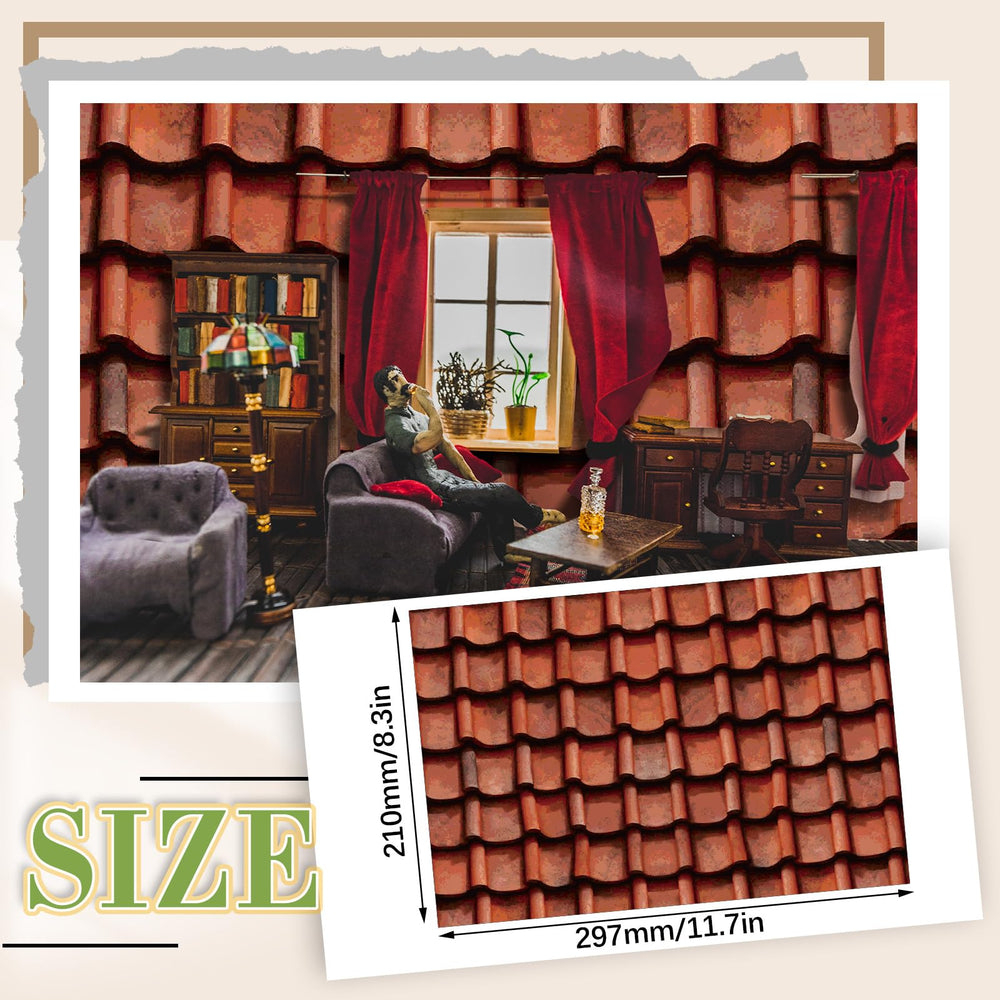 Flutesan wallpaper dollhouse 8-27x11-69 inch sheet offers versatile redesign options.