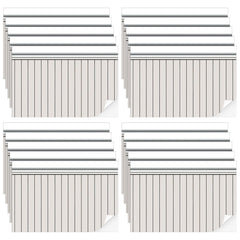 Flutesan wood paneled wall sheet adds realistic texture for dollhouse decor.