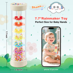 Flwedora Rainmaker Toy, safe-rounded-edges, designed for gentle exploration by babies.