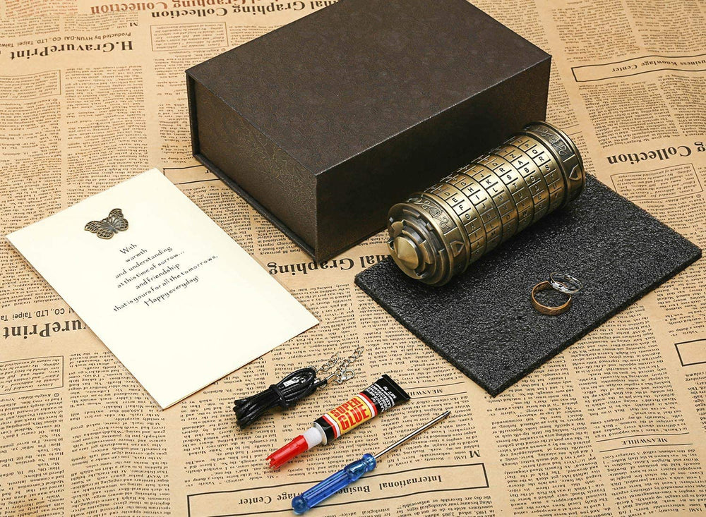 FLYALIGOGO Cryptex inside holds rings or notes for special reveals.