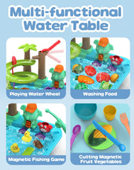 Flybakiz Montessori-inspired play sink builds coordination and organization through pretend kitchen chores.
