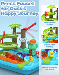 Flybakiz 180-degree faucet and pump create a lively water circulation scene.