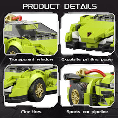 flycites Technic Race Cars display-ready model invites kids to showcase creations