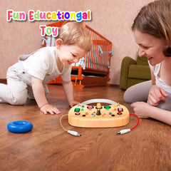 Flycoost fine motor development board encourages coordinated hand movements.