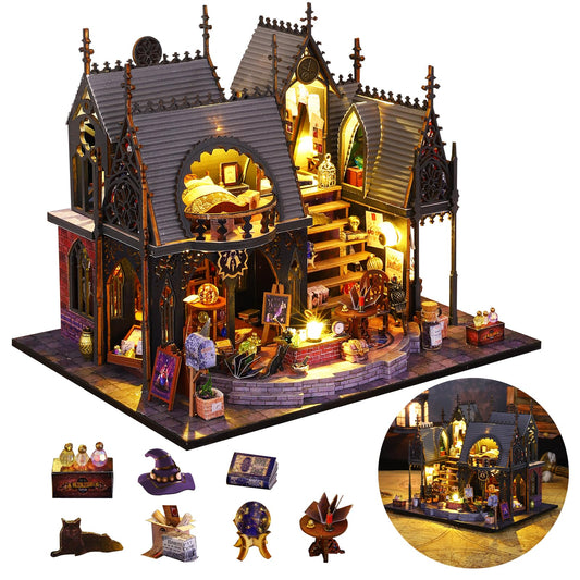 FLYINTOYS Luna's Magic House front view for cozy home dΓ©cor inspiration