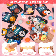 Clear gift bag displaying the card and mochi toy pairing.