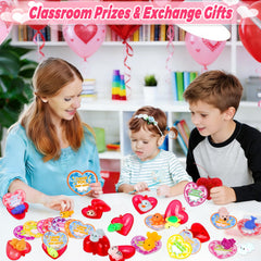 Flysnk mochi squish toy included with cheerful valentines design