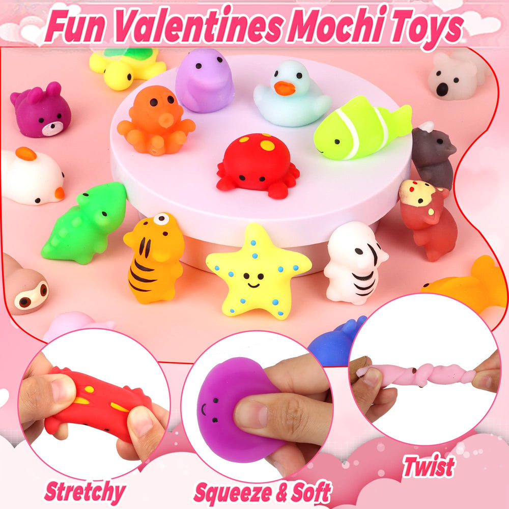 Flysnk red heart cases that protect each mochi toy