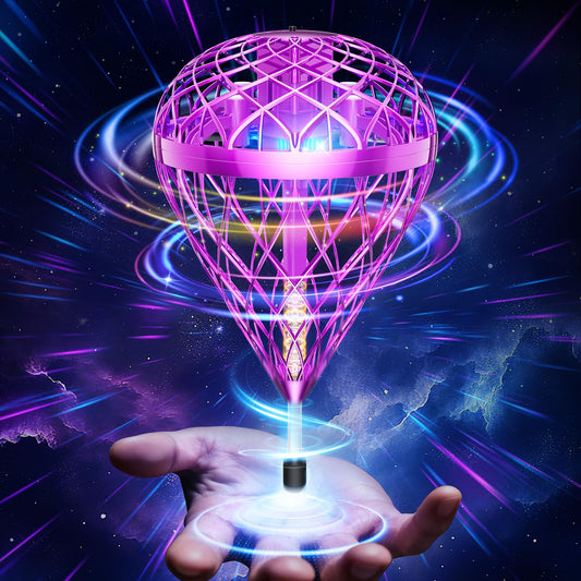 Flystars Cosmic Globe Flying Orb glows brightly, ideal for indoor and outdoor play.