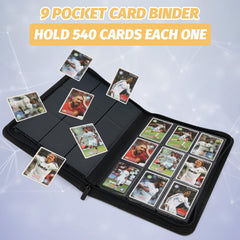 Foalgo closeup 9-pocket detail highlights sturdy pockets and sleeve compatibility