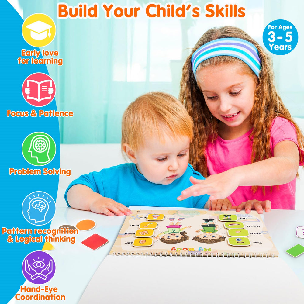 Foayex durable cardboard construction supports sturdy, kid-friendly pages.