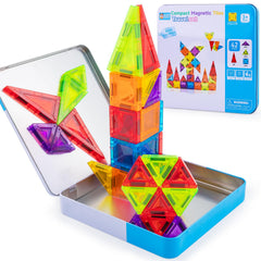 Foayex Easter travel magnetic tiles in case enable portable play on trips.