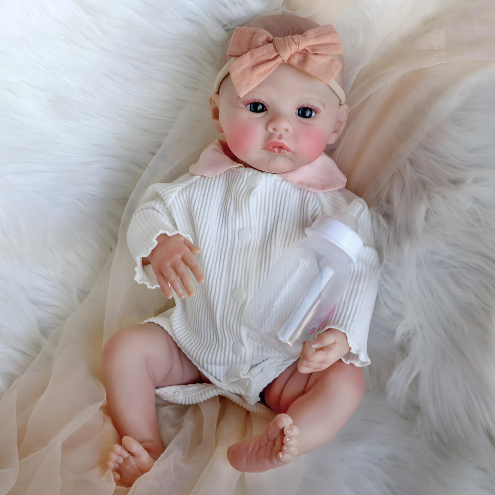 FOCKOF Realistic doll shown with gift box for display or gifting