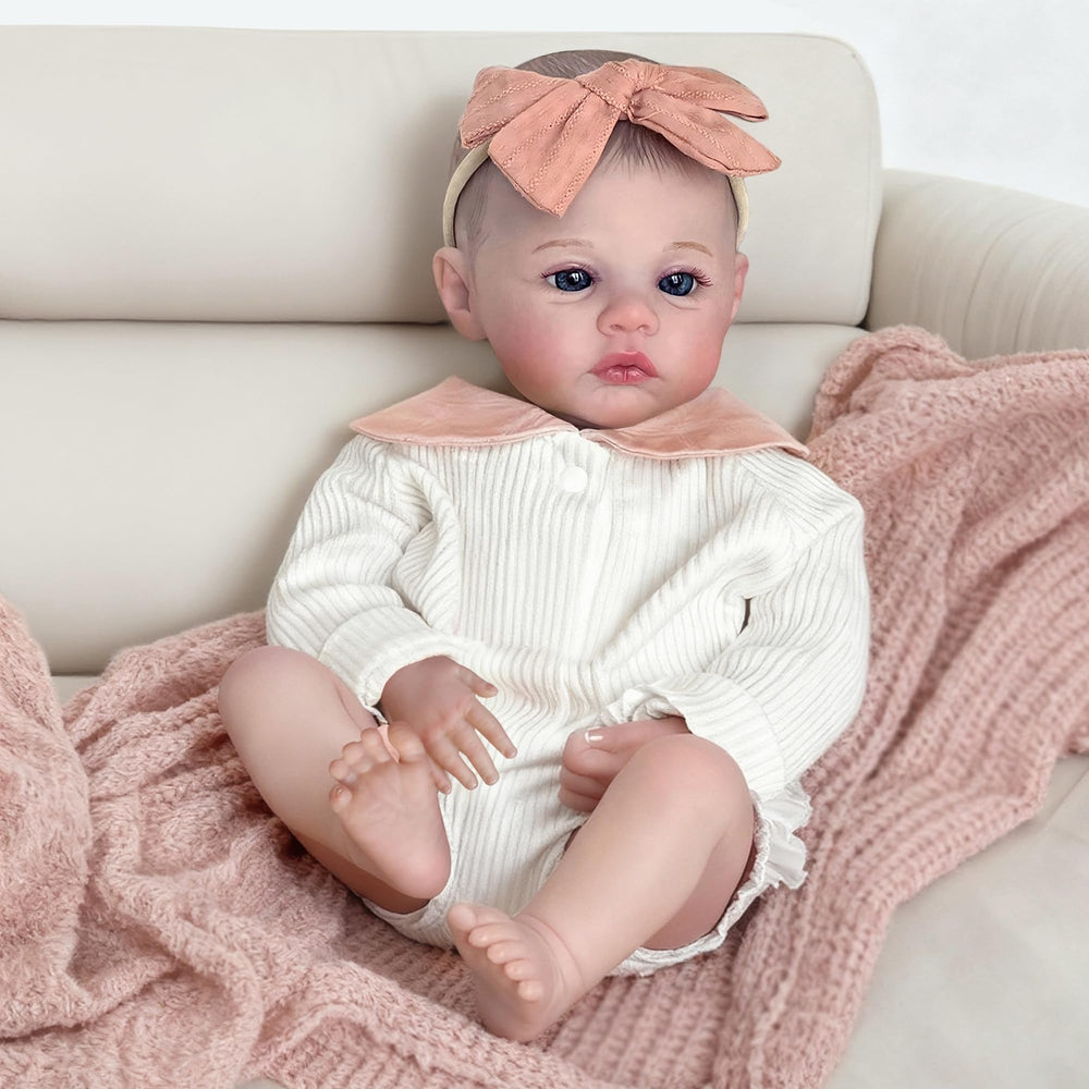 FOCKOF Realistic Reborn Baby Doll 18-inch face detail for expressive play