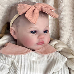 FOCKOF Reborn doll with hand-painted hair and eyes for lifelike charm