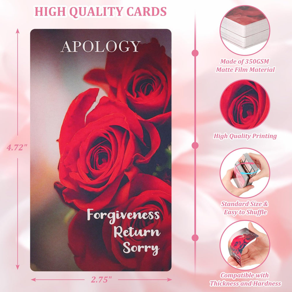 Fofeadm 350gsm-cardstock close-up shows durable, high-quality material for long-lasting readings.