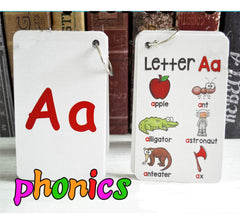 Fogeal 26pcs ABC flash cards front view with vibrant letters for early learning.