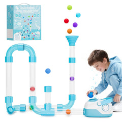 FOHEB air-powered STEM toy demonstrates battery charging for nonstop building fun.